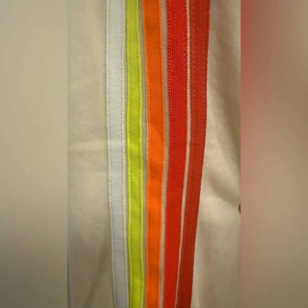 NWTA Aviator Nation Cream Lounge Pants with Neon Stripes- Medium - Picture 4 of 16